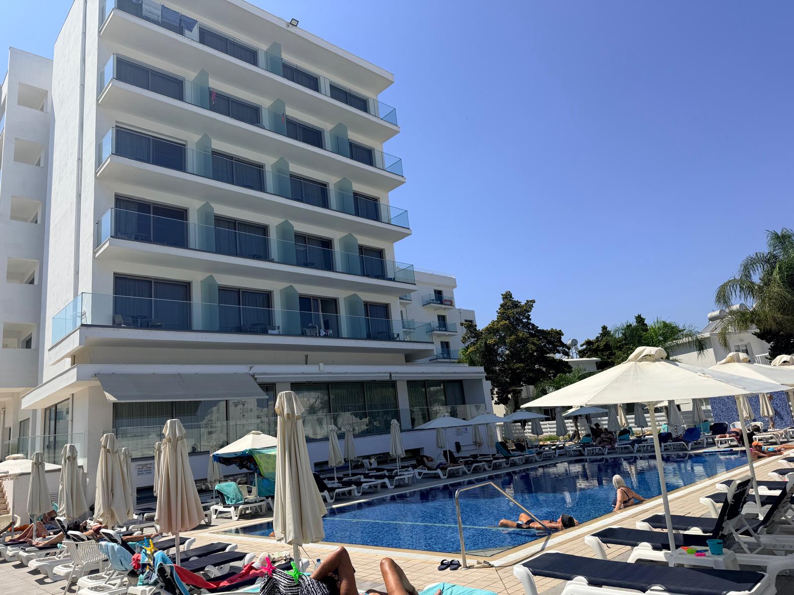 Mandali Hotel building and pool, Protaras